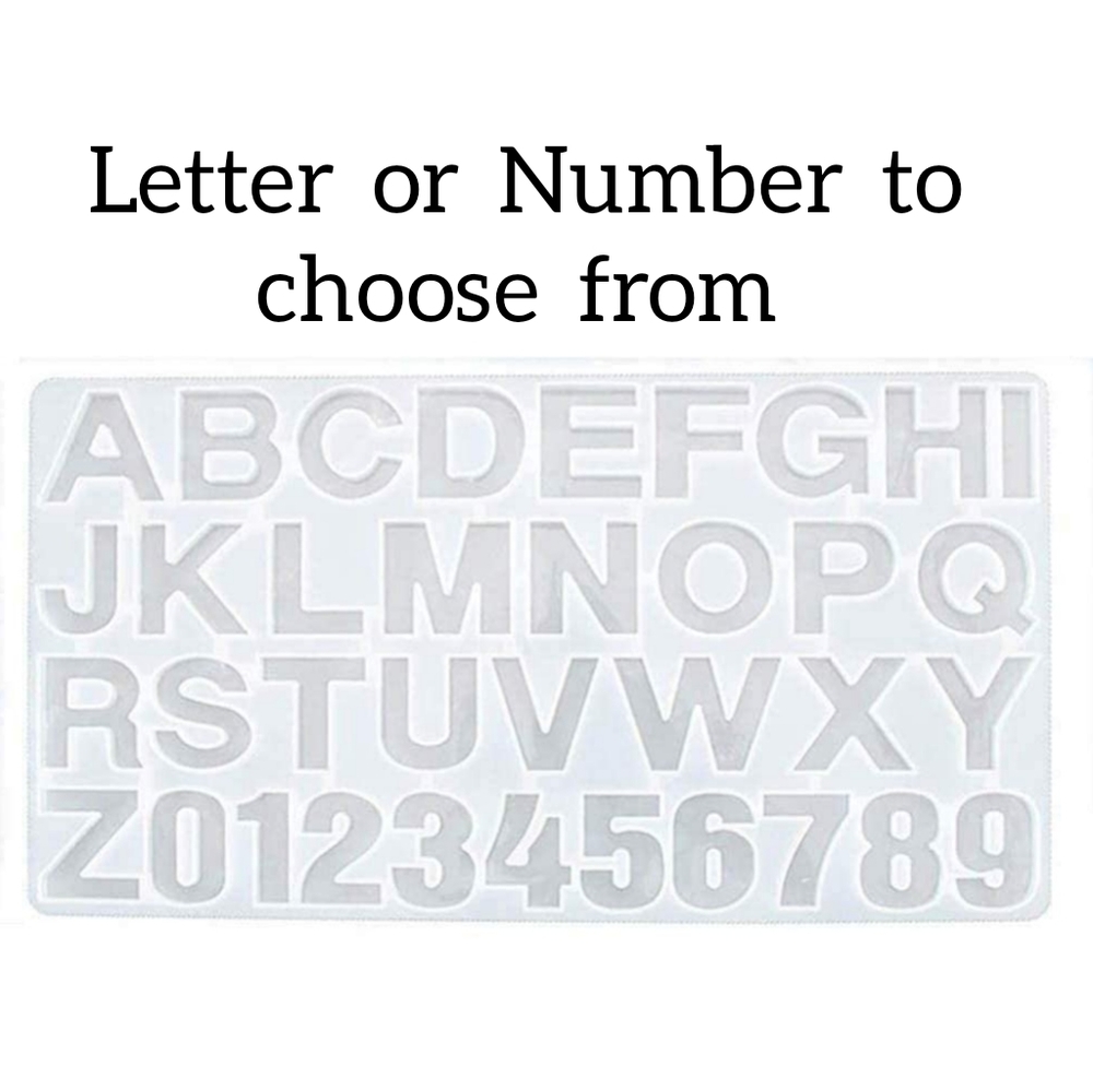Custom Resin Letter or Number Keychain - Picture 11 of 16